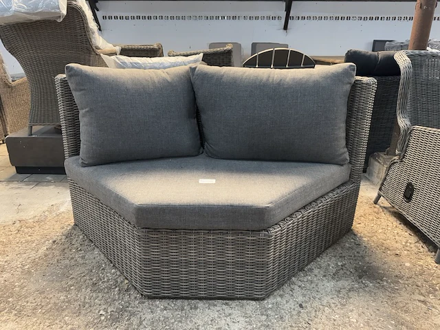 Loungebank 160x85 cm, bruin - afbeelding 1 van  4