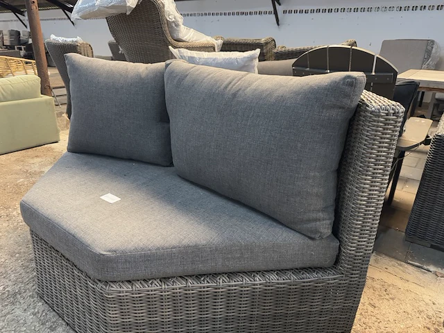 Loungebank 160x85 cm, bruin - afbeelding 3 van  4