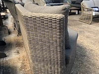 Loungebank 160x85 cm, bruin - afbeelding 4 van  4