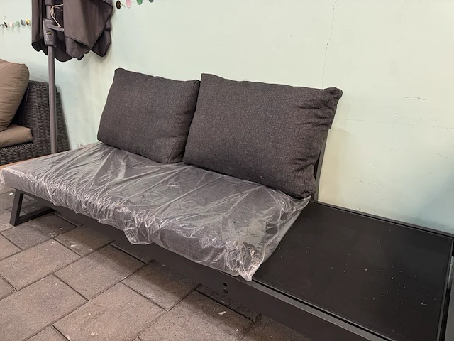 Loungebank 227x65 lesli living, antraciet - afbeelding 6 van  8
