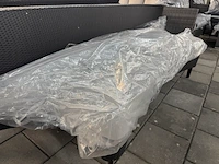 Loungebank 230x80x70 cm, zithoogte 40 cm artie, zwart - afbeelding 4 van  6
