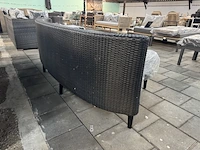 Loungebank 230x80x70 cm, zithoogte 40 cm artie, zwart - afbeelding 5 van  6