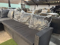 Loungebank 240x180 cm, zwart - afbeelding 3 van  7