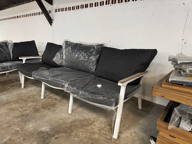 Loungebank 3-zits 205x68x58 cm - afbeelding 2 van  6