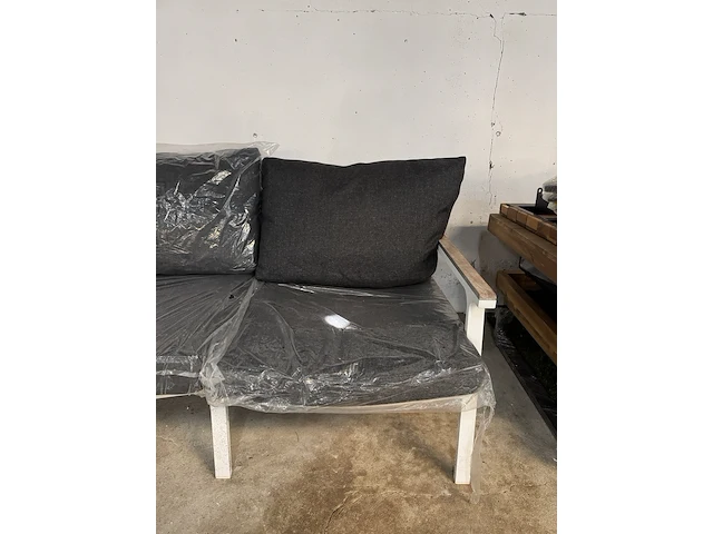 Loungebank 3-zits 205x68x58 cm - afbeelding 4 van  6
