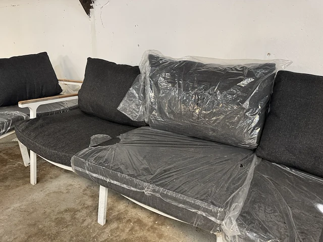 Loungebank 3-zits 205x68x58 cm - afbeelding 5 van  6