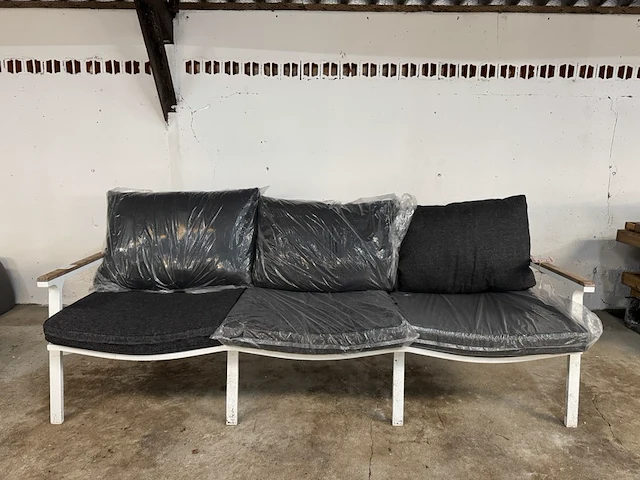 Loungebank 3-zits 205x68x58 cm - afbeelding 1 van  6