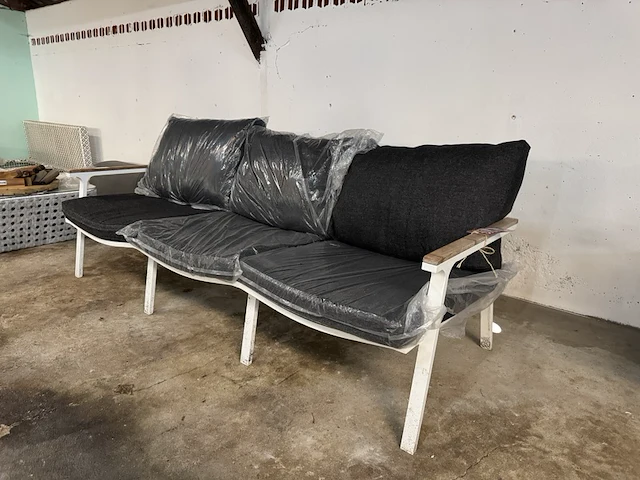 Loungebank 3-zits 205x68x58 cm - afbeelding 2 van  6