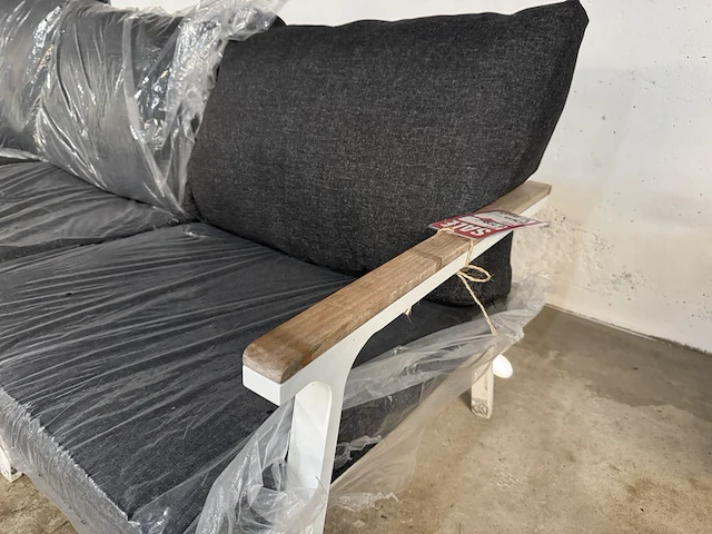 Loungebank 3-zits 205x68x58 cm - afbeelding 4 van  6