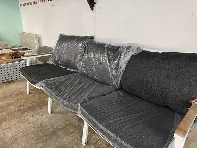 Loungebank 3-zits 205x68x58 cm - afbeelding 5 van  6