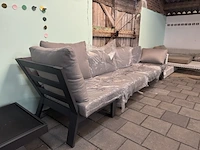 Loungebank 310x85x80 cm, antraciet - afbeelding 2 van  7