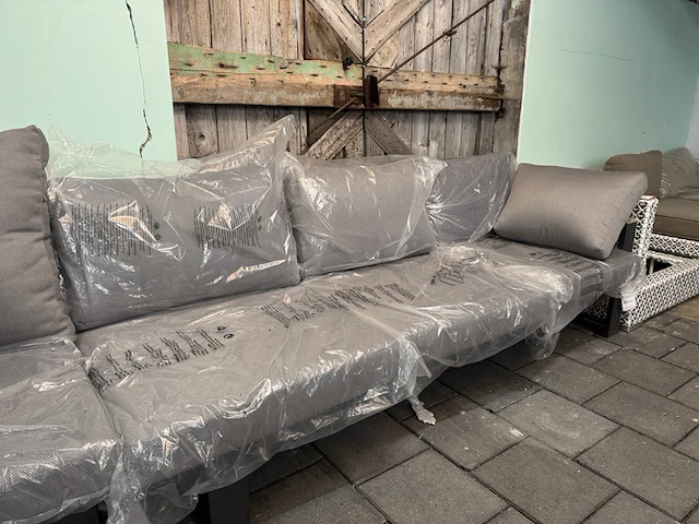 Loungebank 310x85x80 cm, antraciet - afbeelding 3 van  7