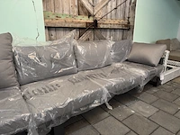 Loungebank 310x85x80 cm, antraciet - afbeelding 3 van  7