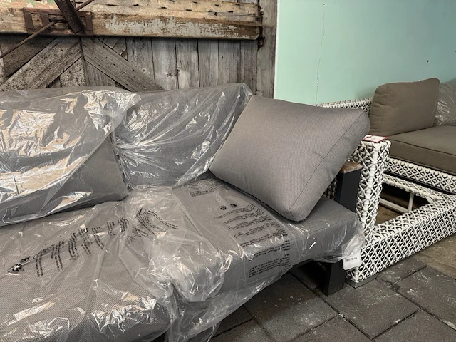 Loungebank 310x85x80 cm, antraciet - afbeelding 4 van  7