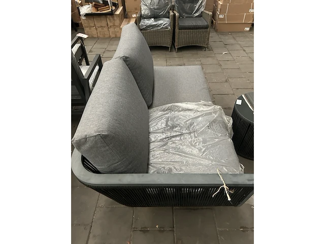 Loungebank met bijzettafel - afbeelding 4 van  12