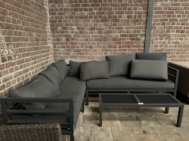 Loungebank met bijzettafel - afbeelding 1 van  6