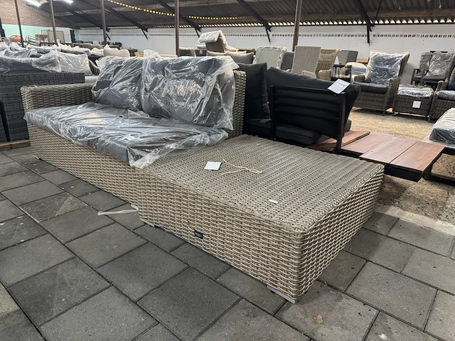 Loungebank met hocker denza - afbeelding 1 van  6