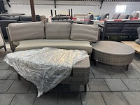 Loungebank met hocker en bijzettafel artie - afbeelding 1 van  7
