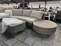 Loungebank met hocker en bijzettafel artie - afbeelding 2 van  7