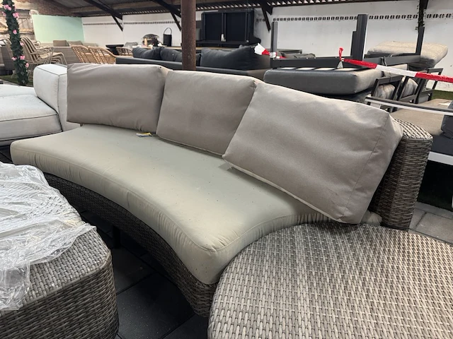 Loungebank met hocker en bijzettafel artie - afbeelding 3 van  7