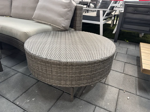 Loungebank met hocker en bijzettafel artie - afbeelding 4 van  7