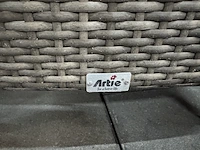 Loungebank met hocker en bijzettafel artie - afbeelding 7 van  7