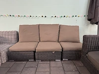 Loungebank met stoel applebee, bruin - afbeelding 2 van  9