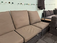Loungebank met stoel applebee, bruin - afbeelding 3 van  9