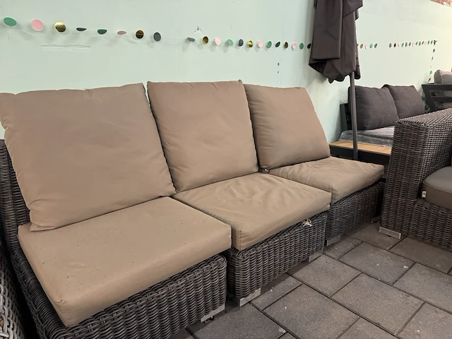 Loungebank met stoel applebee, bruin - afbeelding 4 van  9