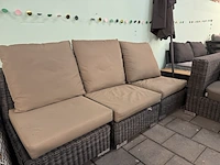 Loungebank met stoel applebee, bruin - afbeelding 4 van  9