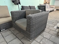 Loungebank met stoel applebee, bruin - afbeelding 5 van  9