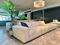Loungebank van comfortabele teddystof