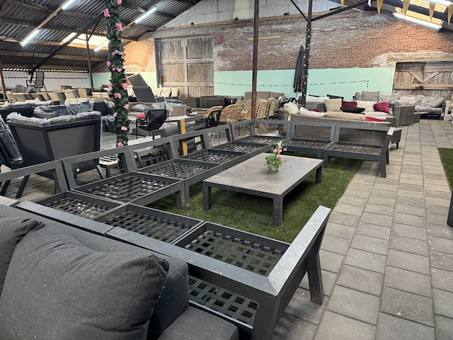 Loungeset 10-delig met tafel - afbeelding 3 van  7