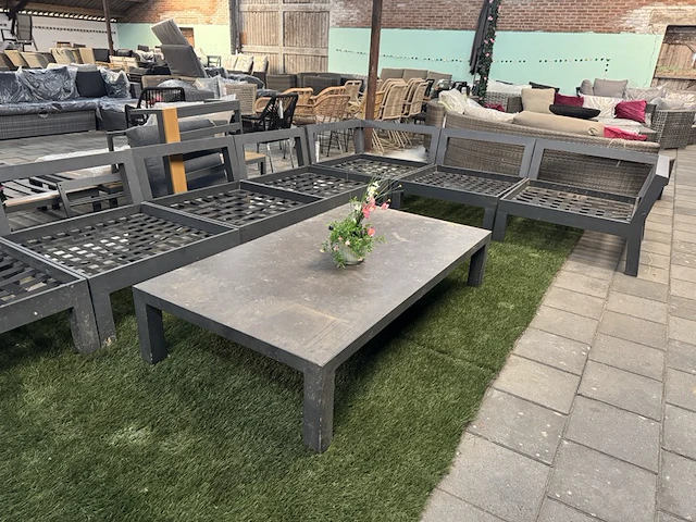 Loungeset 10-delig met tafel - afbeelding 4 van  7
