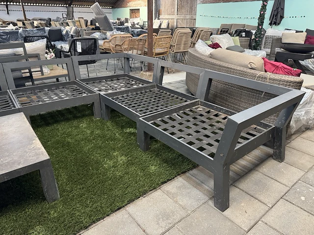 Loungeset 10-delig met tafel - afbeelding 6 van  7