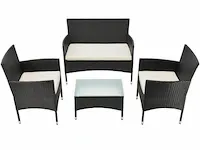 Loungeset fort myers zwart - afbeelding 13 van  14