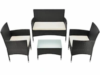Loungeset fort myers zwart - afbeelding 13 van  14