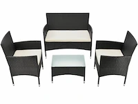 Loungeset fort myers zwart - afbeelding 13 van  14
