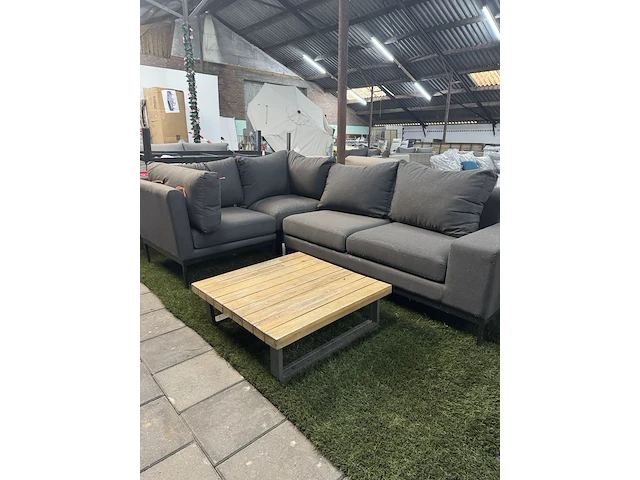 Loungeset met bijzettafel fonteyn, antraciet - afbeelding 1 van  7
