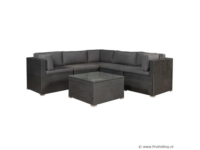 Loungeset nassau donkergrijs - afbeelding 1 van  12