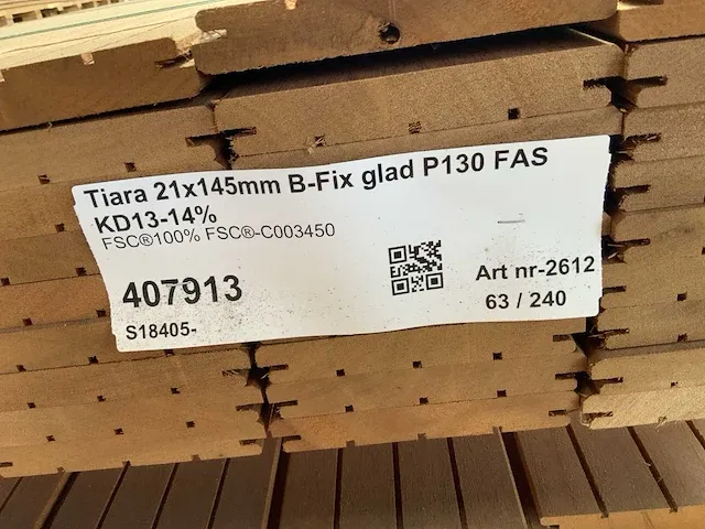 Louro gamela b-fix glad vlonderplank (126x) - afbeelding 5 van  6