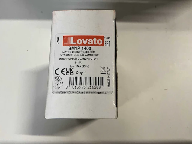 Lovato sm1p 1400 motorbeveiligingsschakelaar - afbeelding 2 van  3