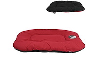 Love story dierenkussen rood/zwart 87x64cm (50x) - afbeelding 1 van  1