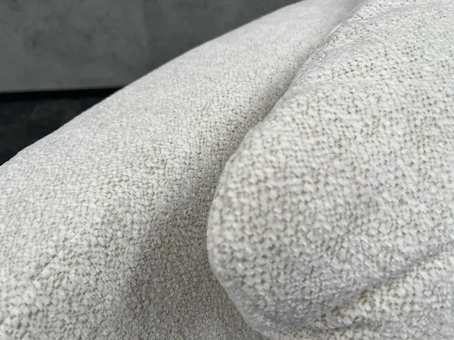 Loveseat met kussens- luxe stof - beige crème - afbeelding 3 van  9