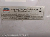 Low noise compressor hbm , hbm 200 liter, bouwjaar 2020 - afbeelding 2 van  10