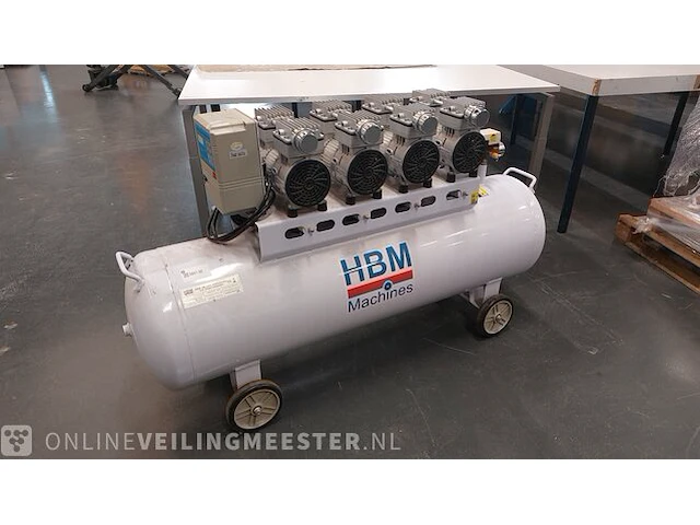 Low noise compressor hbm , hbm 200 liter, bouwjaar 2020 - afbeelding 1 van  10
