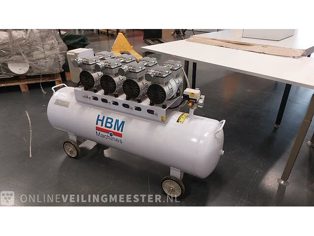 Low noise compressor hbm , hbm 200 liter, bouwjaar 2020 - afbeelding 3 van  10