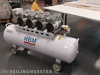Low noise compressor hbm , hbm 200 liter, bouwjaar 2020 - afbeelding 3 van  10