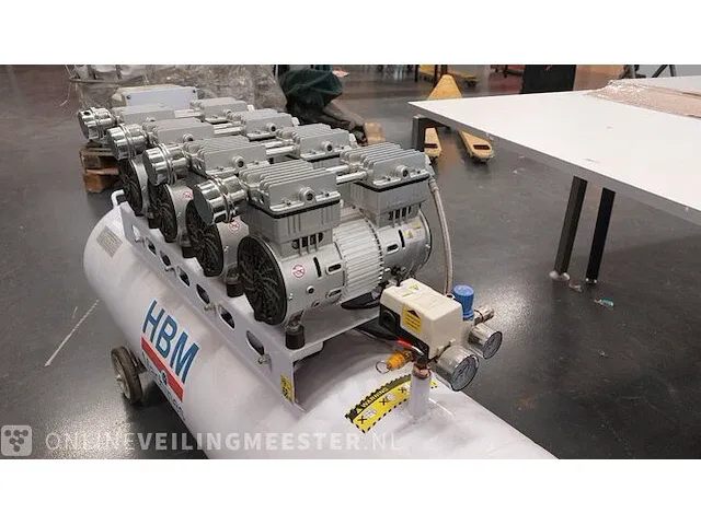 Low noise compressor hbm , hbm 200 liter, bouwjaar 2020 - afbeelding 4 van  10