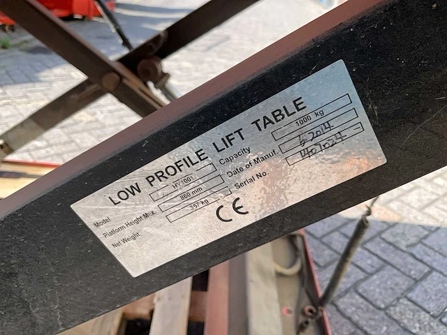 Low profile hy1001 hefplateau - afbeelding 7 van  7